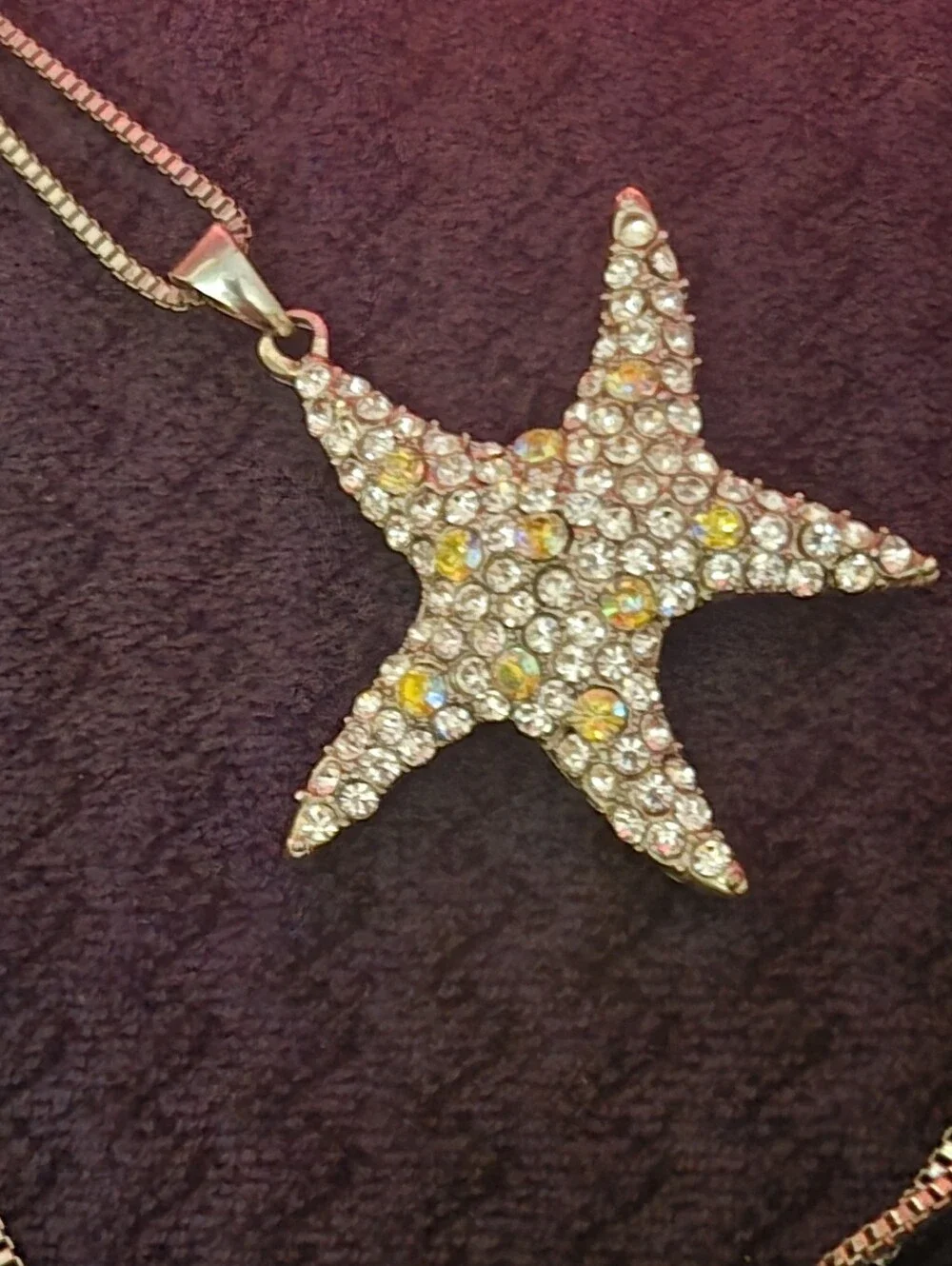 Betsey Johnson Starfish Bling Necklace